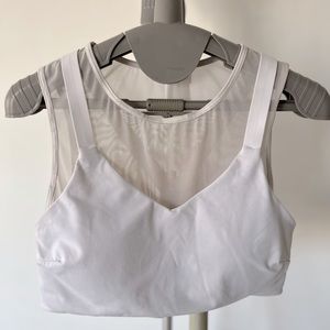 Athleta sports bra top- white -XS